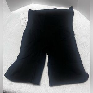 Black Shaping Shorts Size Small Compression Shapewear Recovery Mid Waist Pull On